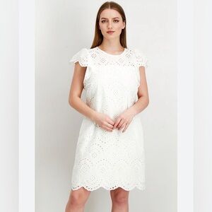 NWOT Sam Edelman White Eyelet Casual Mini Dress